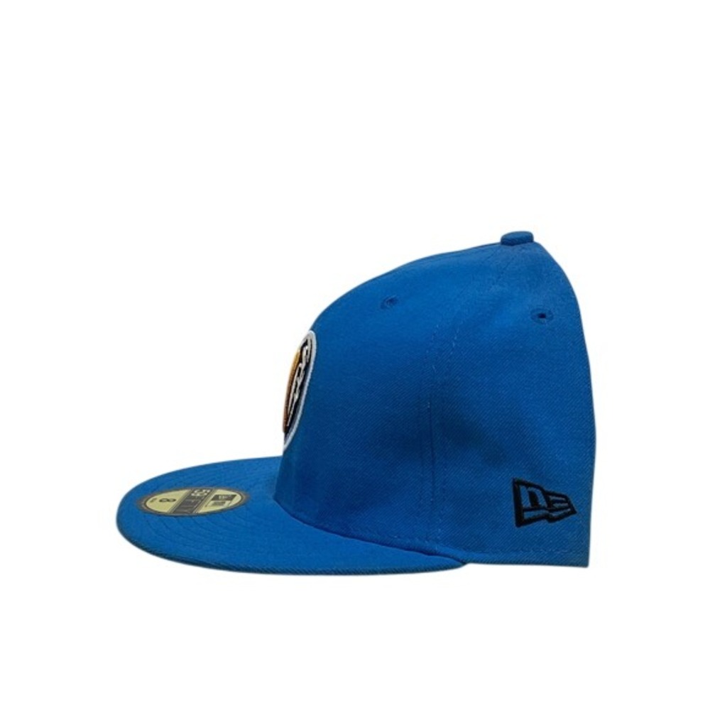 New Era 59FIFTY MiLB Blue Fitted Baseball Hat Size 8 Flat Bill Cap - Picture 2 of 4